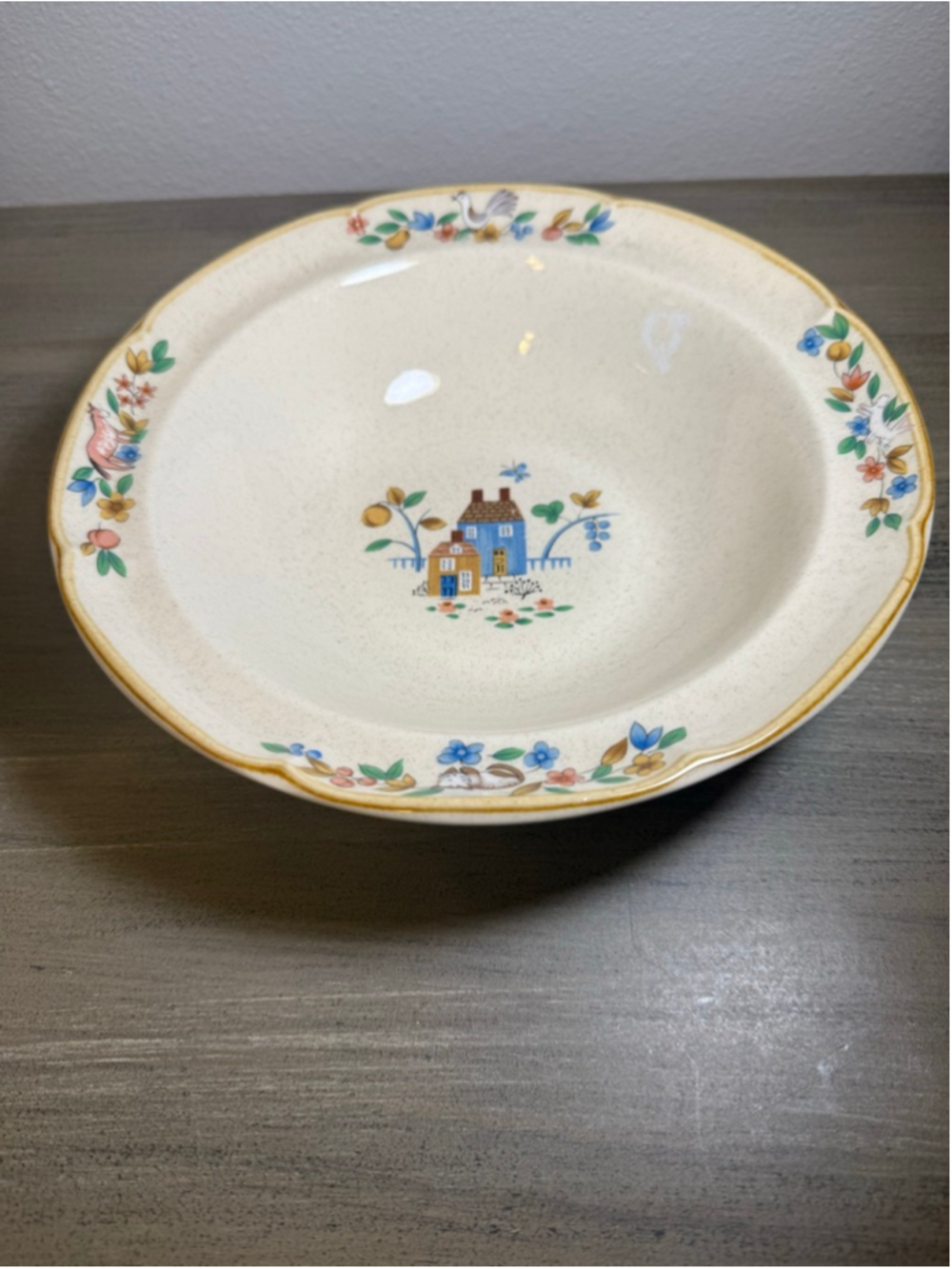 Vintage International Heartland Stoneware 9 Inch Serving Bowl Japan Cottagecore - Picture 5 of 8